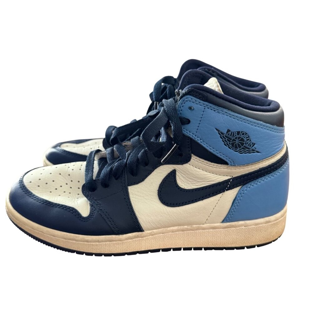 Nike Air Jordan 1 Boys Size 6Y Blue Retro High OG Obsidian University Sneakers